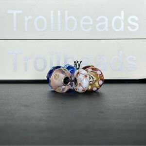 Trollbeads Unique (OOAK) Glass Beads Set- Six Glass Beads